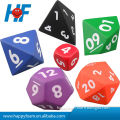 polyhedral dice promotional pu foam stress ball